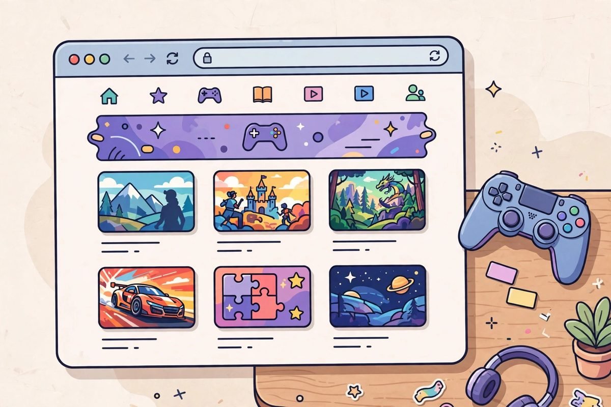 www playbattlesquare com content — gaming blog homepage with article cards