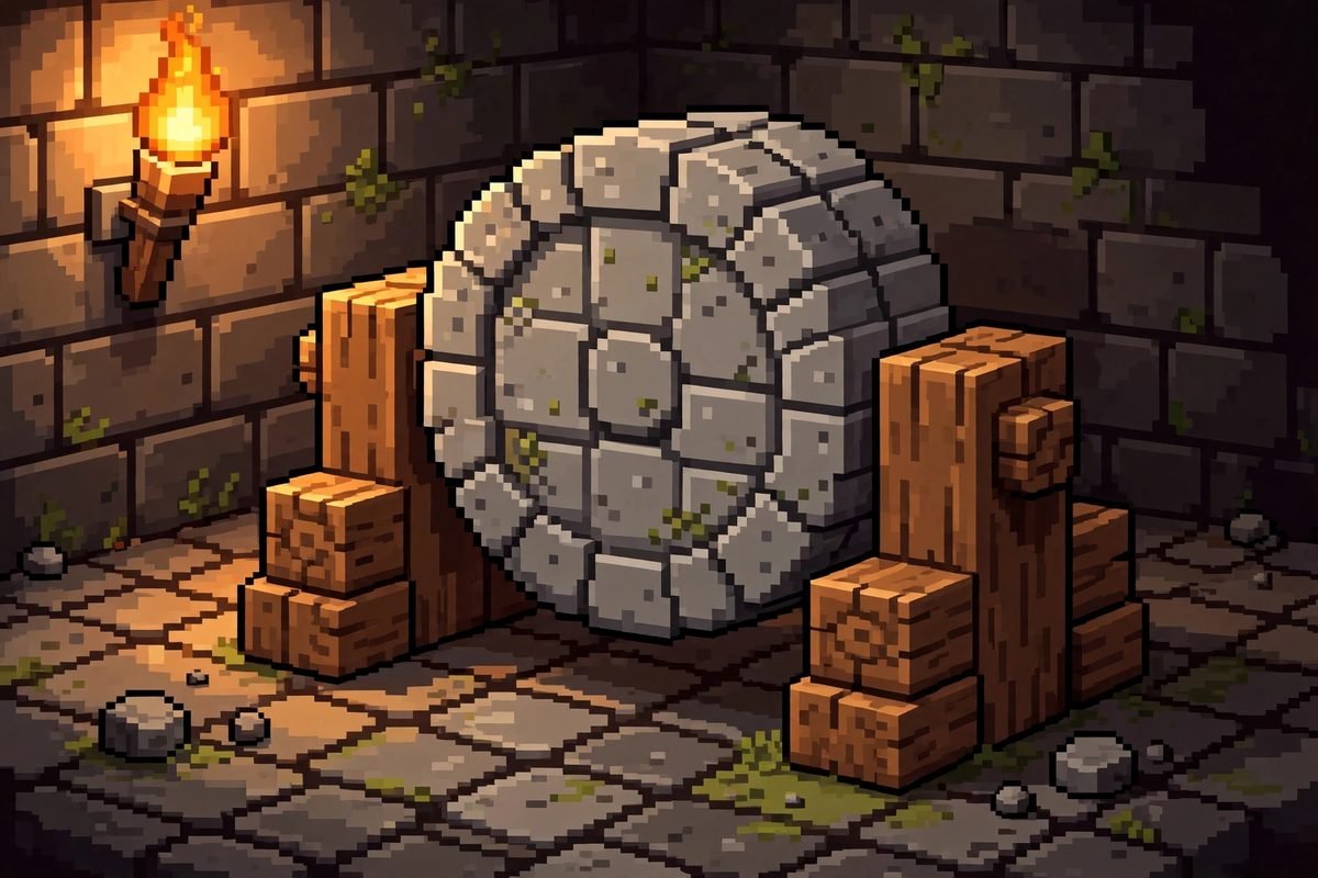 Grindstone Minecraft recipe block illustration