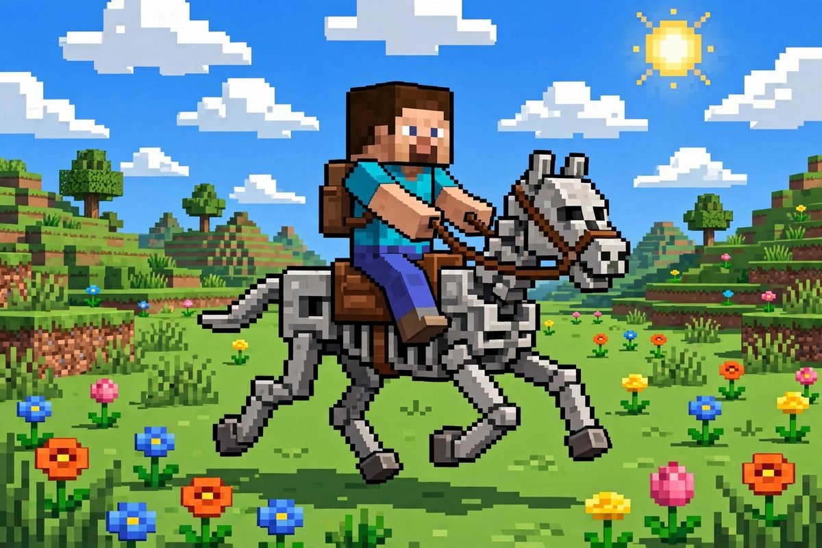 Do skeleton horses spawn in peaceful — riding a tamed skeleton horse